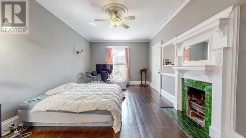 3A Forest Road, St. John'S, NL - Indoor Photo Showing Bedroom With Fireplace