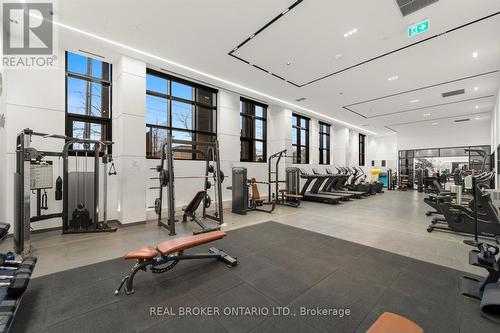 608 - 50 George Butchart Drive, Toronto, ON - Indoor Photo Showing Gym Room