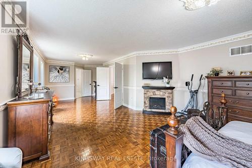 5969 Rayshaw Crescent E, Mississauga, ON - Indoor Photo Showing Bedroom With Fireplace