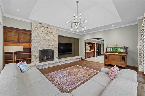 53 Harvard Ave, Winnipeg, MB - Indoor Photo Showing Living Room With Fireplace