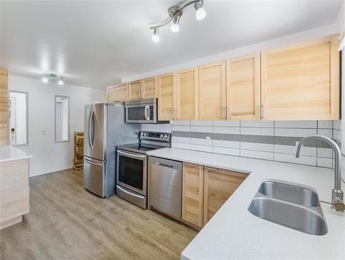 604 Beaverhill Blvd, Winnipeg, MB - Indoor Photo Showing Kitchen With Double Sink