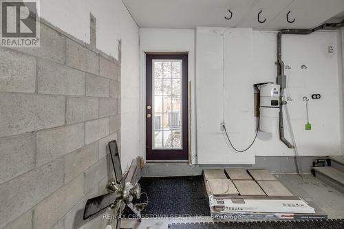 Door to backyard from garage. - 92 Cunningham Drive, Barrie, ON - Indoor