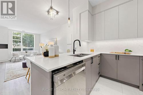 109 - 225 Sherway Gardens Road, Toronto, ON - Indoor Photo Showing Kitchen With Double Sink