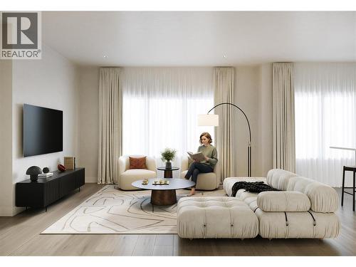 Interior Rendering - 430 Arrowleaf Rise, Coldstream, BC - Indoor Photo Showing Living Room