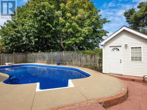 43 Mac Carl Crescent, Whitby, ON - Outdoor With In Ground Pool With Backyard