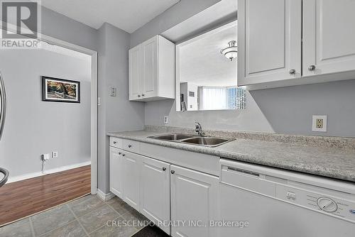 201 - 100 Millside Drive, Milton, ON - Indoor Photo Showing Kitchen With Double Sink