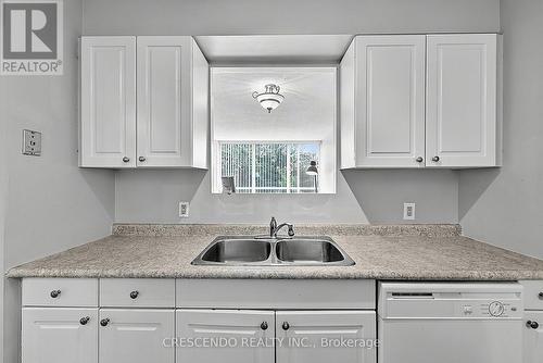 201 - 100 Millside Drive, Milton, ON - Indoor Photo Showing Kitchen With Double Sink