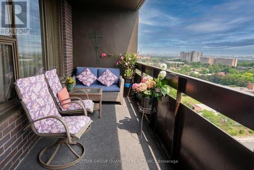 1810 - 11 Wincott Drive, Toronto, ON - Outdoor With Balcony With Exterior