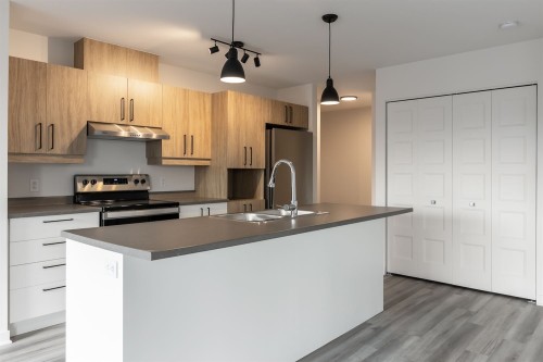 Kitchen - 306-300 Rue Du Grenoble, Lachute, QC - Indoor Photo Showing Kitchen With Double Sink