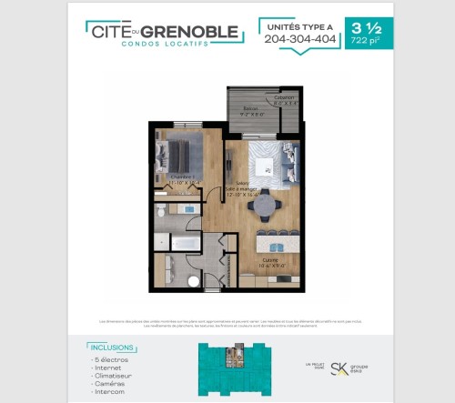 Plan (croquis) - 304-300 Rue Du Grenoble, Lachute, QC - Other