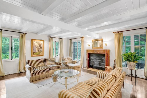 Salon - 330 Ch. Des Neiges, Piedmont, QC - Indoor Photo Showing Living Room With Fireplace