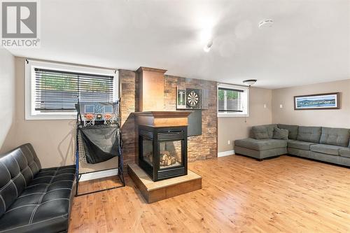 6 Oceanview Drive, Witless Bay, NL - Indoor Photo Showing Living Room With Fireplace