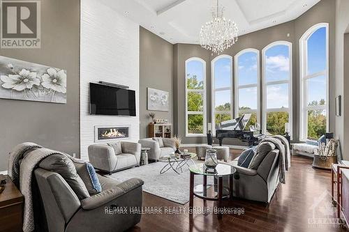 1409 Aberdeen Road, Champlain, ON - Indoor Photo Showing Living Room With Fireplace