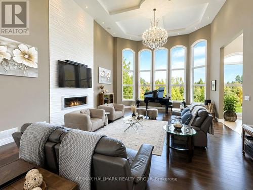 1409 Aberdeen Road, Champlain, ON - Indoor Photo Showing Living Room With Fireplace