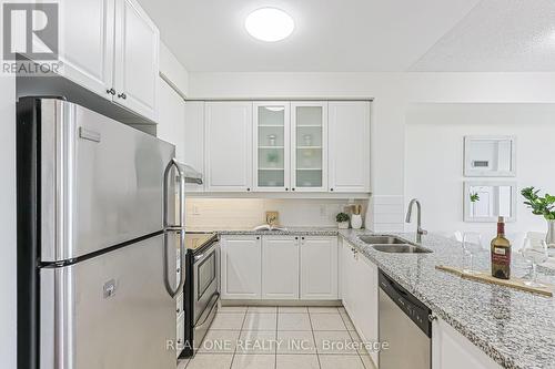 214 - 111 Upper Duke Crescent, Markham, ON - Indoor Photo Showing Kitchen With Stainless Steel Kitchen With Double Sink With Upgraded Kitchen