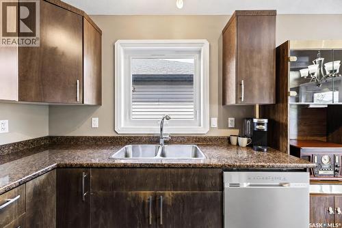 1114 Hargreaves Way, Saskatoon, SK - Indoor Photo Showing Kitchen With Double Sink