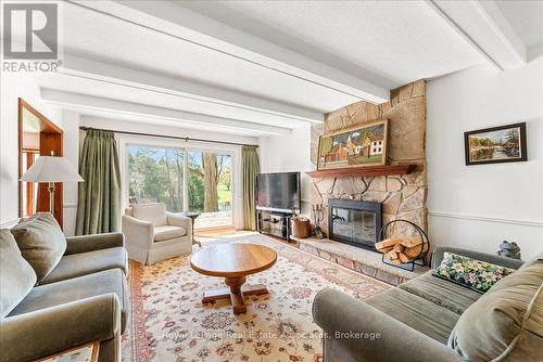 4 Wolf Crescent, Caledon, ON - Indoor Photo Showing Living Room With Fireplace