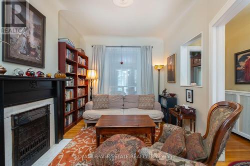 57 Herbert Avenue, Toronto, ON - Indoor Photo Showing Living Room With Fireplace