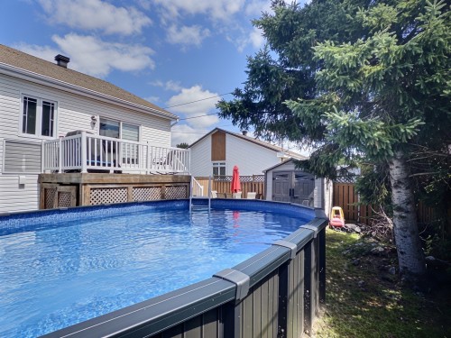 Cour - 1895 Rue St-Denis, Val-D'Or, QC - Outdoor With Above Ground Pool