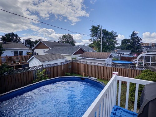 Cour - 1895 Rue St-Denis, Val-D'Or, QC - Outdoor With Above Ground Pool With Exterior