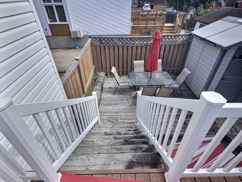 Cour - 1895 Rue St-Denis, Val-D'Or, QC - Outdoor With Deck Patio Veranda With Exterior