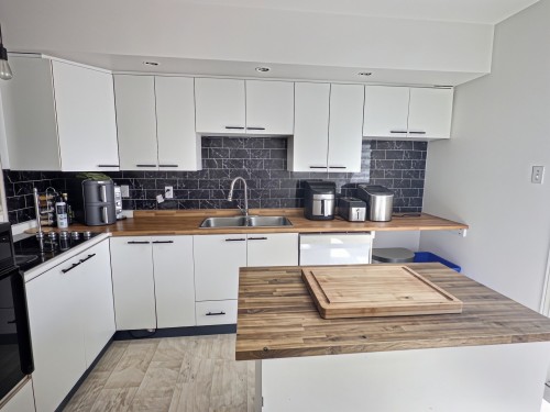 Cuisine - 1895 Rue St-Denis, Val-D'Or, QC - Indoor Photo Showing Kitchen With Double Sink