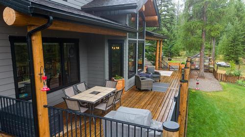 3373 Mountain View Court, Jaffray, BC - Outdoor With Deck Patio Veranda With Exterior