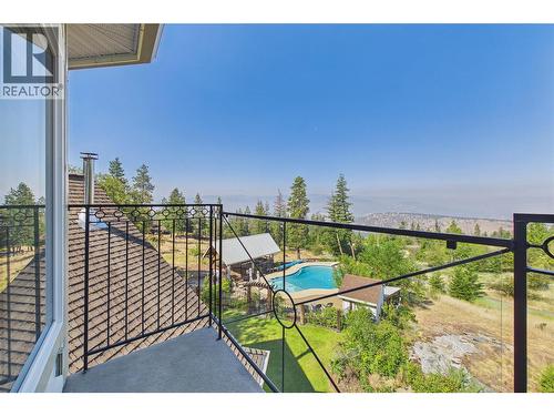 114 Bear End Road, Penticton, BC - Outdoor With In Ground Pool With View