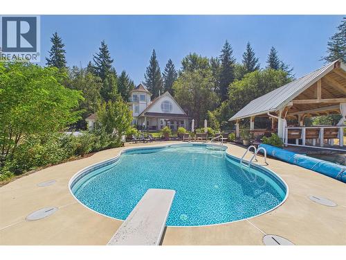 114 Bear End Road, Penticton, BC - Outdoor With In Ground Pool With Deck Patio Veranda With Backyard