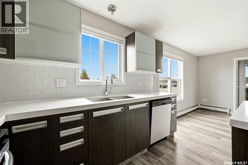 114 1610 Dakota Drive, Regina, SK - Indoor Photo Showing Kitchen With Double Sink