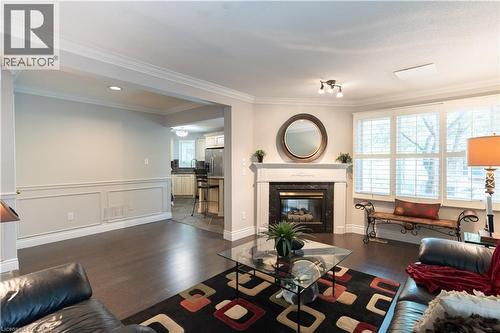 12 Pinto Drive, Ancaster, ON - Indoor Photo Showing Living Room With Fireplace