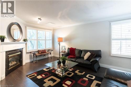 12 Pinto Drive, Ancaster, ON - Indoor Photo Showing Living Room With Fireplace