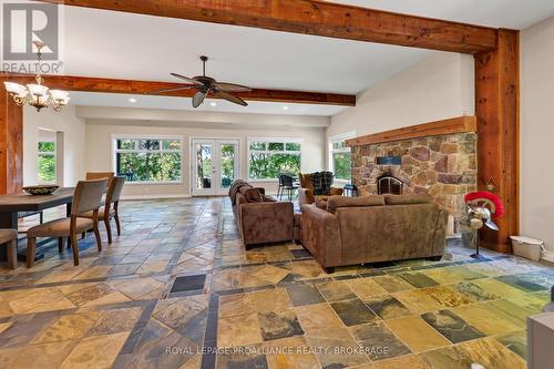 2300 County Road 32, Front Of Leeds & Seeleys Bay, ON - Indoor With Fireplace