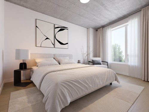 Chambre à coucher principale - 301-5204 Rue St-Laurent, Lévis (Desjardins), QC - Indoor Photo Showing Bedroom