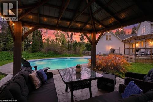 2000 15 Side Road, Milton, ON - Outdoor With In Ground Pool With Deck Patio Veranda