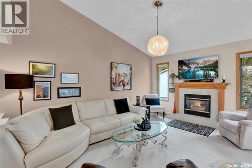 1146 Selo Place, Regina, SK - Indoor Photo Showing Living Room With Fireplace