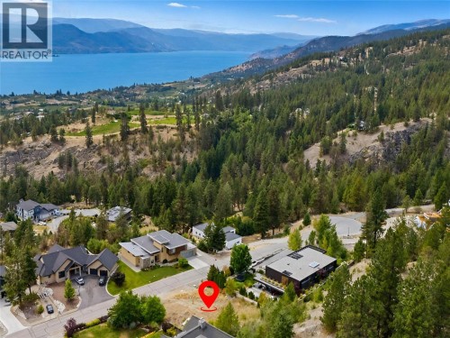 RED MARKER IS FOR MARKETING PURPOSES ONLY. BUYER TO CONFIRM LOT BOUNDARIES WITH THE APPROPRIATE GOVERNING BODY DIRECTLY IF DEEMED IMPORTANT. - 138 Flagstone Rise, Naramata, BC 