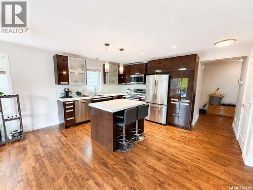 110 Chubb Cove, Saskatoon, SK - Indoor Photo Showing Kitchen With Double Sink