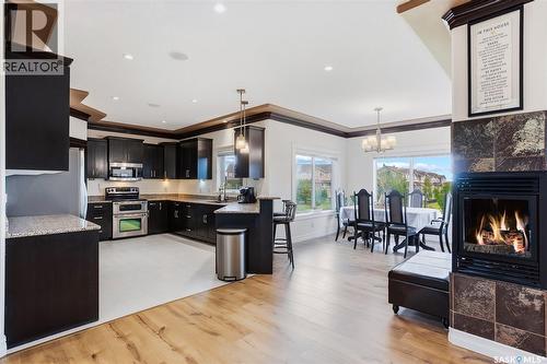 242 Denham Crescent, Saskatoon, SK - Indoor With Fireplace
