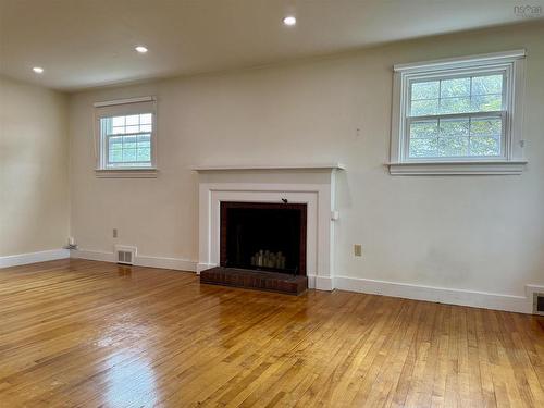 5 Elmwood Drive, Amherst, NS - Indoor Photo Showing Living Room With Fireplace