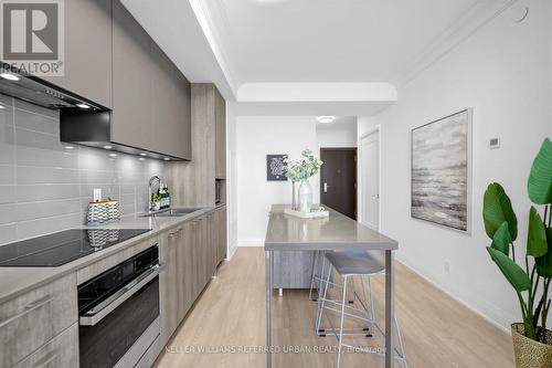 3706 - 8 Water Walk Drive, Markham, ON - Indoor Photo Showing Kitchen With Double Sink With Upgraded Kitchen