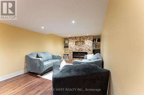 3098 Driftwood Drive, Burlington, ON - Indoor Photo Showing Living Room With Fireplace