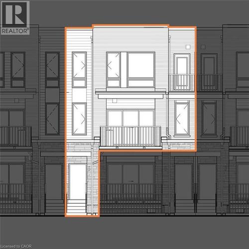 Architectural Drawing showing levels. - 525 Erinbrook Drive Unit# B046, Kitchener, ON - Other