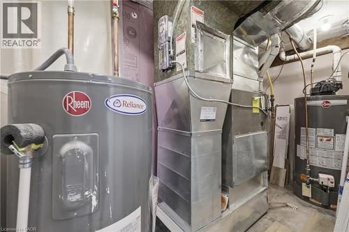 Utility Room with separate Hot Water Tanks for each unit - 156 East 36Th Street, Hamilton, ON - Indoor Photo Showing Basement