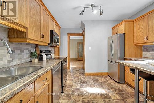 46 Rosebery Place, St. Thomas, ON - Indoor Photo Showing Kitchen With Double Sink