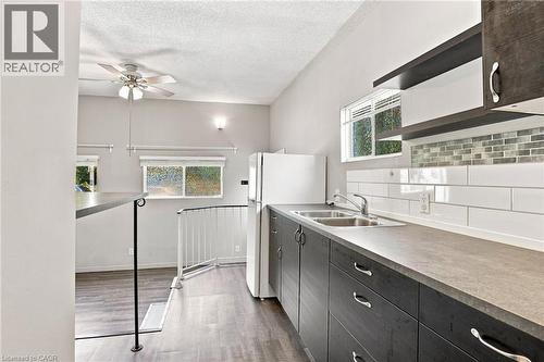 24 Hill Street, Hamilton, ON - Indoor Photo Showing Kitchen With Double Sink