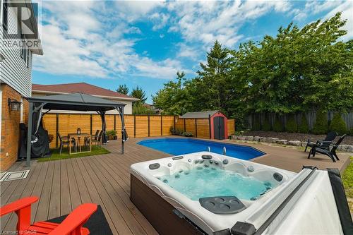 22 Driftwood Drive, Kitchener, ON - Outdoor With In Ground Pool With Backyard