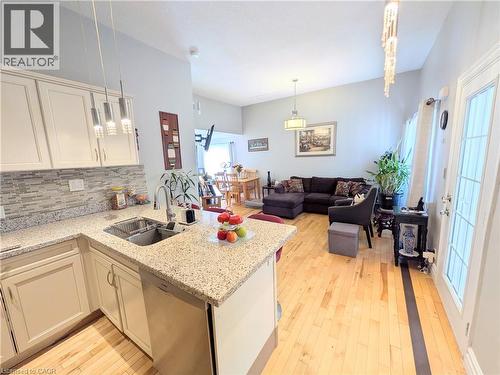7 Campbell Avenue, Hamilton, ON - Indoor Photo Showing Kitchen With Double Sink