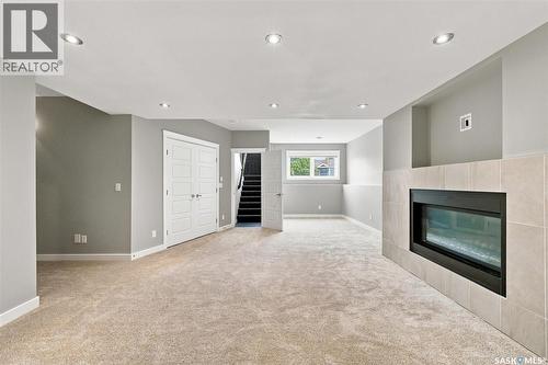 215 Padget Crescent, Saskatoon, SK - Indoor With Fireplace