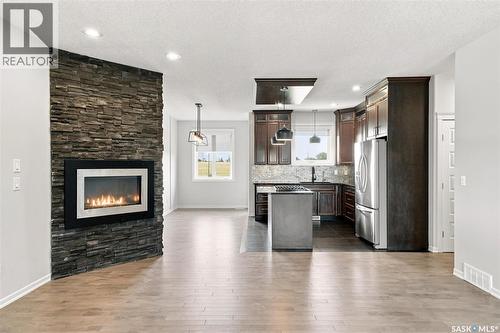 215 Padget Crescent, Saskatoon, SK - Indoor With Fireplace